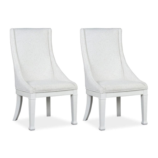 Magnussen - Kingston Whisper White And Cerused Nutmeg Upholstered Host Chair Two Pack - D6407-66 view 1