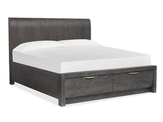 Magnussen - Kinsley Black Heron Queen Panel Storage Bed - B5890-54A view 1