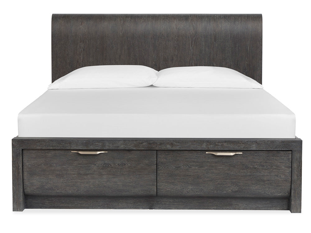 Magnussen - Kinsley Black Heron Queen Panel Storage Bed - B5890-54A view 3