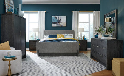 Magnussen - Kinsley Black Heron Queen Upholstered Panel Bed - B5890-55 view 8