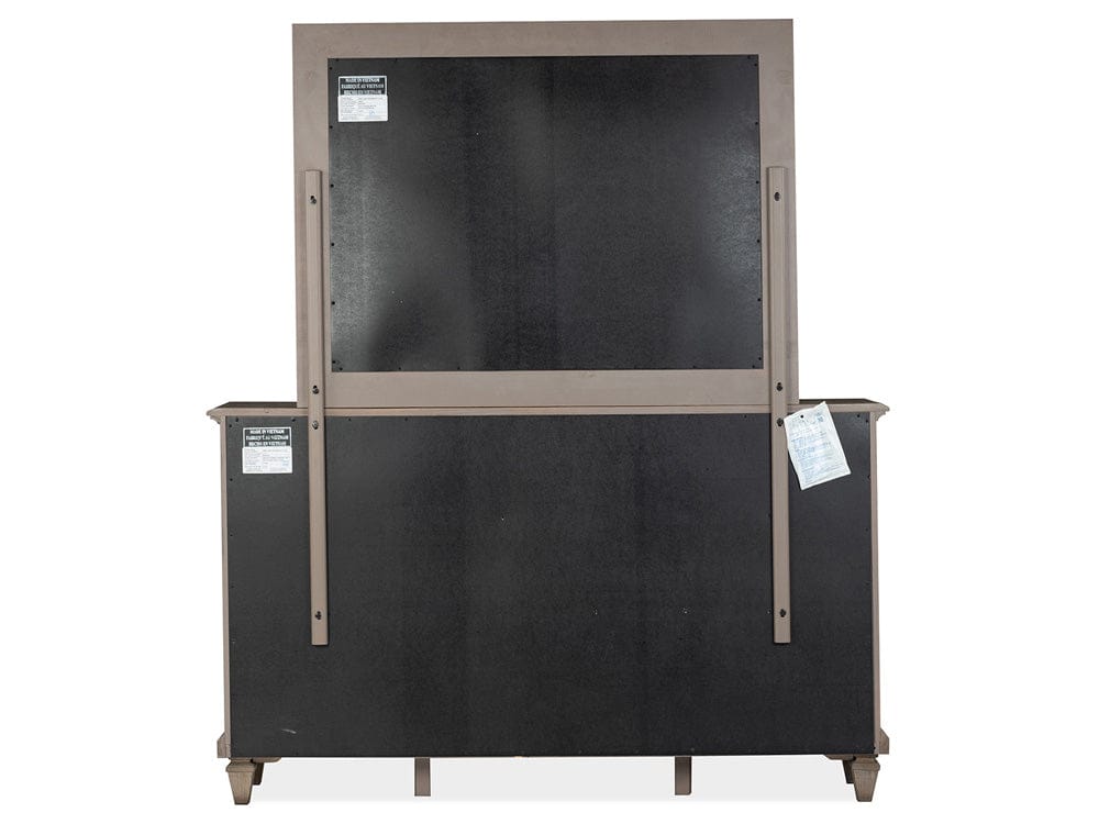 Magnussen - Lancaster Dovetail Grey Drawer Dresser With Landscape Mirror - B4352-2040 view 3