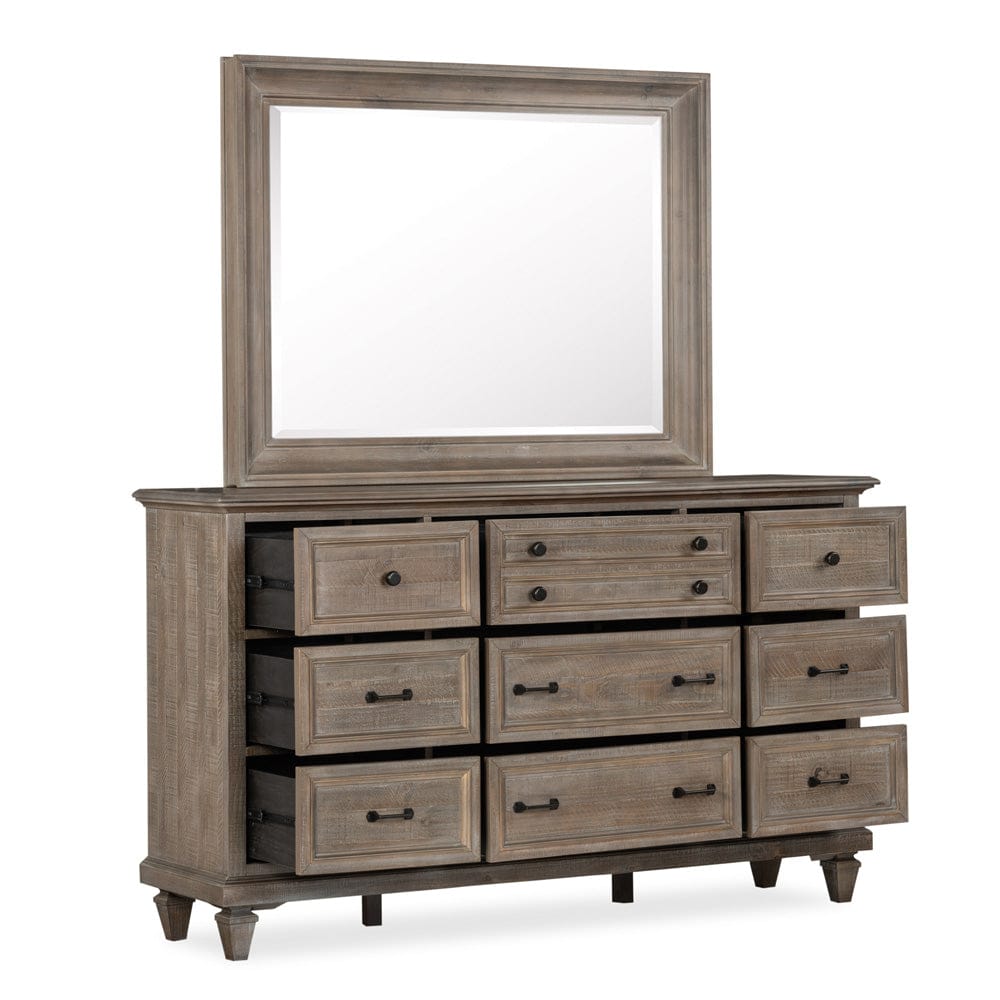 Magnussen - Lancaster Dovetail Grey Drawer Dresser With Landscape Mirror - B4352-2040 view 7
