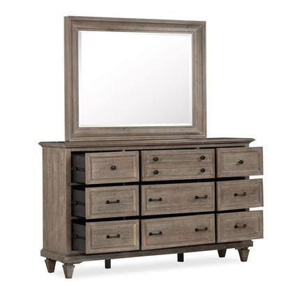 Magnussen - Lancaster Dovetail Grey Drawer Dresser With Landscape Mirror - B4352-2040 view 7