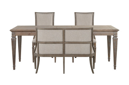 Magnussen - Lancaster Dovetail Grey Extendable Rectangular Dining Table With 2 Arm Chairs And Upholstered Bench - D4352-20-KIT56 view 1