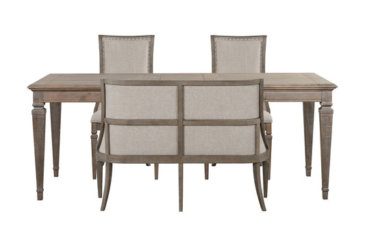 Magnussen - Lancaster Dovetail Grey Extendable Rectangular Dining Table With 2 Arm Chairs And Upholstered Bench - D4352-20-KIT56 view 1