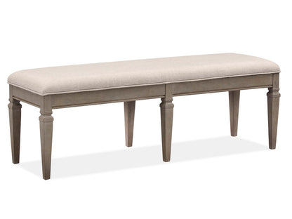 Magnussen - Lancaster Dovetail Grey Extendable Rectangular Dining Table With 2 Benches And Buffet - D4352-20-KIT73 view 5