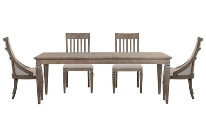 Magnussen - Lancaster Dovetail Grey Extendable Rectangular Dining Table With 2 Side Chairs And 2 Arm Chairs - D4352-20-KIT31 view 1