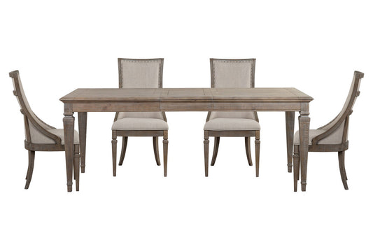 Magnussen - Lancaster Dovetail Grey Extendable Rectangular Dining Table With 4 Arm Chairs - D4352-20-KIT16 view 1