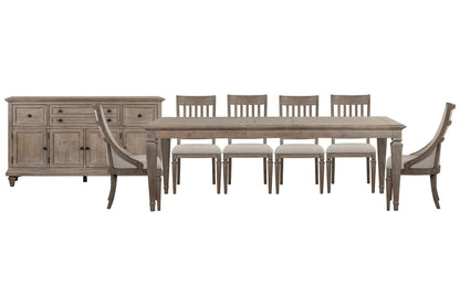 Magnussen - Lancaster Dovetail Grey Extendable Rectangular Dining Table With 4 Side Chairs 2 Arm Chairs And Buffet - D4352-20-KIT38 view 1
