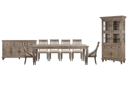 Magnussen - Lancaster Dovetail Grey Extendable Rectangular Dining Table With 4 Side Chairs 2 Arm Chairs Buffet And Dining Cabinet - D4352-20-KIT40 view 1