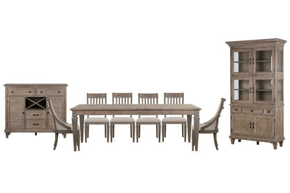 Magnussen - Lancaster Dovetail Grey Extendable Rectangular Dining Table With 4 Side Chairs 2 Arm Chairs Server And Dining Cabinet - D4352-20-KIT39 view 1
