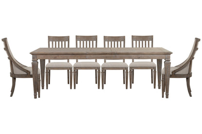 Magnussen - Lancaster Dovetail Grey Extendable Rectangular Dining Table With 4 Side Chairs And 2 Arm Chairs - D4352-20-KIT36 view 1