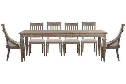 Magnussen - Lancaster Dovetail Grey Extendable Rectangular Dining Table With 4 Side Chairs And 2 Arm Chairs - D4352-20-KIT36 view 1