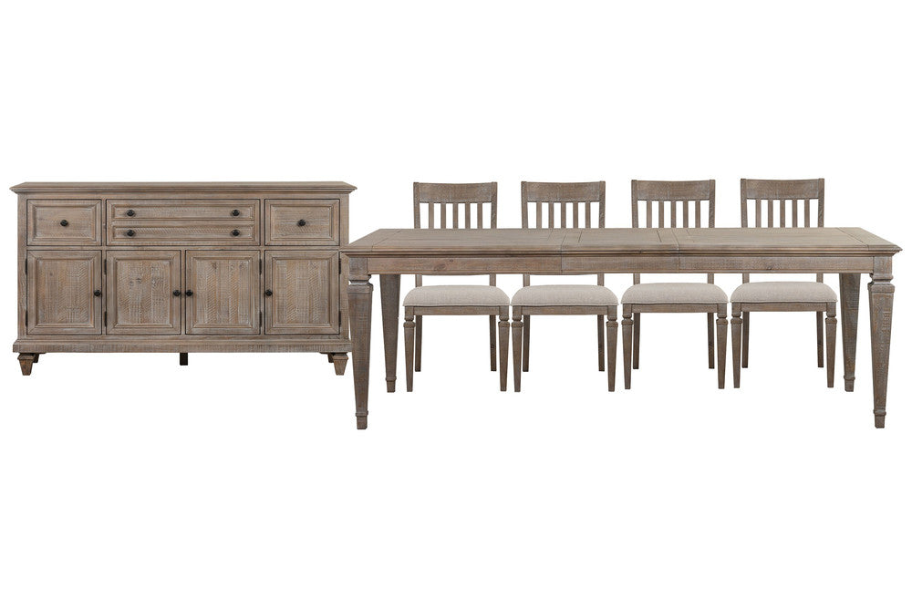 Magnussen - Lancaster Dovetail Grey Extendable Rectangular Dining Table With 4 Side Chairs And Buffet - D4352-20-KIT3 view 1