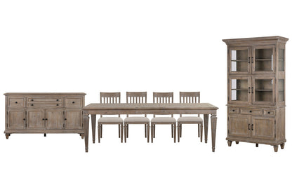 Magnussen - Lancaster Dovetail Grey Extendable Rectangular Dining Table With 4 Side Chairs Buffet And Dining Cabinet - D4352-20-KIT5 view 1