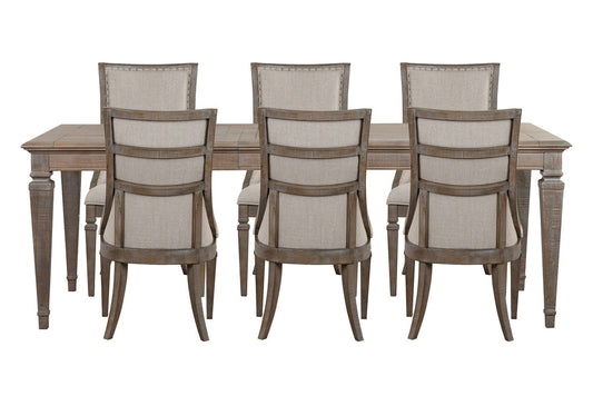 Magnussen - Lancaster Dovetail Grey Extendable Rectangular Dining Table With 6 Arm Chairs - D4352-20-KIT21 view 1