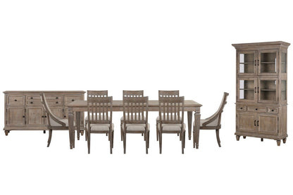Magnussen - Lancaster Dovetail Grey Extendable Rectangular Dining Table With 6 Side Chairs 2 Arm Chairs Buffet And Dining Cabinet - D4352-20-KIT45 view 1