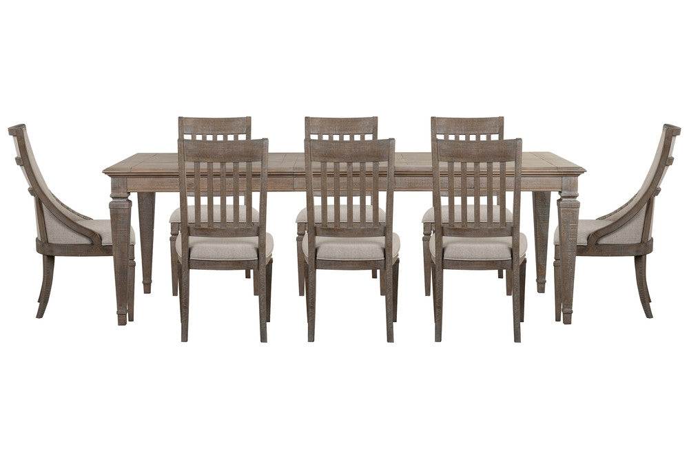 Magnussen - Lancaster Dovetail Grey Extendable Rectangular Dining Table With 6 Side Chairs And 2 Arm Chairs - D4352-20-KIT41 view 1