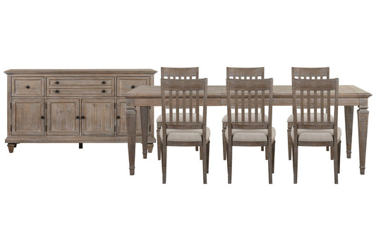 Magnussen - Lancaster Dovetail Grey Extendable Rectangular Dining Table With 6 Side Chairs And Buffet - D4352-20-KIT8 view 1