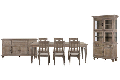 Magnussen - Lancaster Dovetail Grey Extendable Rectangular Dining Table With 6 Side Chairs Buffet And Dining Cabinet - D4352-20-KIT10 view 1