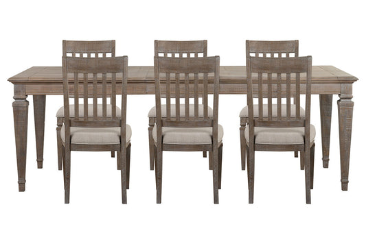 Magnussen - Lancaster Dovetail Grey Extendable Rectangular Dining Table With 6 Side Chairs - D4352-20-KIT6 view 1