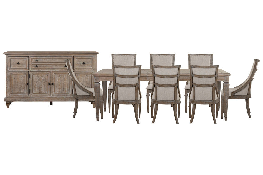 Magnussen - Lancaster Dovetail Grey Extendable Rectangular Dining Table With 8 Arm Chairs And Buffet - D4352-20-KIT28 view 1