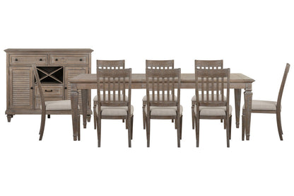 Magnussen - Lancaster Dovetail Grey Extendable Rectangular Dining Table With 8 Side Chairs And Server - D4352-20-KIT12 view 1