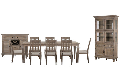 Magnussen - Lancaster Dovetail Grey Extendable Rectangular Dining Table With 8 Side Chairs Server And Dining Cabinet - D4352-20-KIT14 view 1