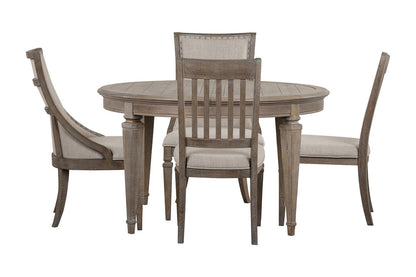 Magnussen - Lancaster Dovetail Grey Extendable Round Dining Table With 2 Side Chairs And 2 Arm Chairs - D4352-25-KIT11 view 1