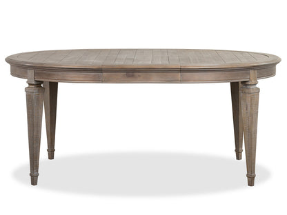 Magnussen - Lancaster Dovetail Grey Extendable Round Dining Table With 4 Side Chairs Server And Dining Cabinet - D4352-25-KIT4 view 3