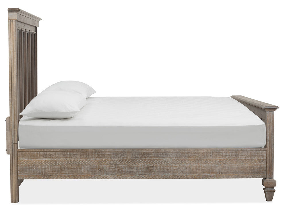 Magnussen - Lancaster Dovetail Grey King Panel Bed 2 Nighstands Drawer Dresser With Landscape Mirror And Gentleman'S Chest - B4352-64-KIT6 view 4