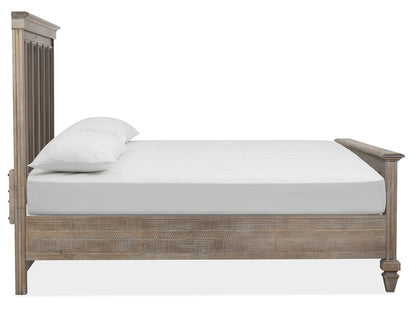 Magnussen - Lancaster Dovetail Grey King Panel Bed 2 Nighstands Drawer Dresser With Landscape Mirror And Gentleman'S Chest - B4352-64-KIT6 view 4