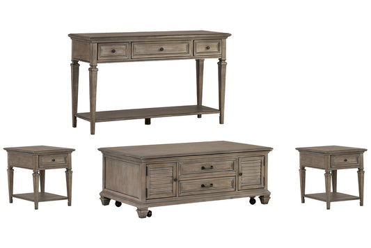 Magnussen - Lancaster Dovetail Grey Lift Top Storage Cocktail Table With 2 End Table And Sofa Table - T4352-50KIT6 view 1