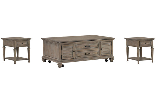 Magnussen - Lancaster Dovetail Grey Lift Top Storage Cocktail Table With 2 End Table - T4352-50KIT5 view 1