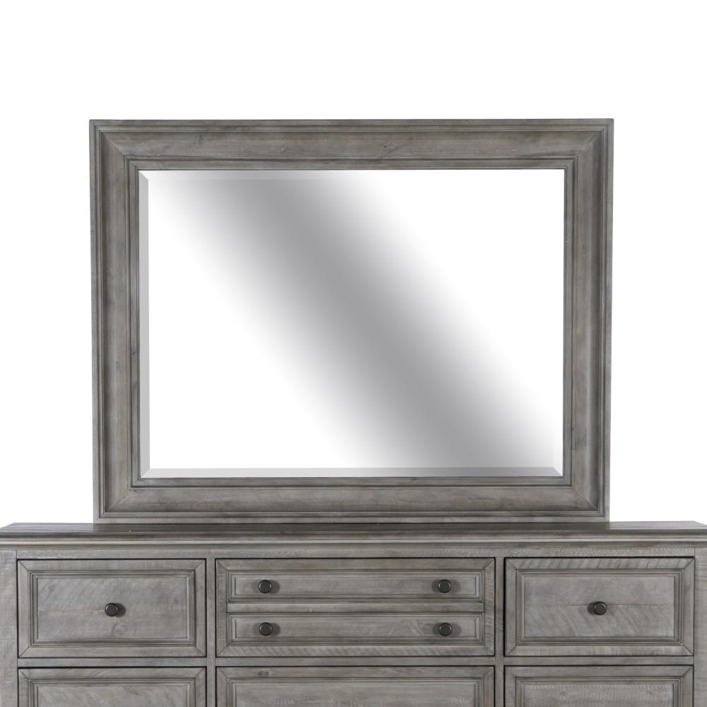 Magnussen - Lancaster Landscape Mirror in Dovetail Grey - B4352-40 view 1