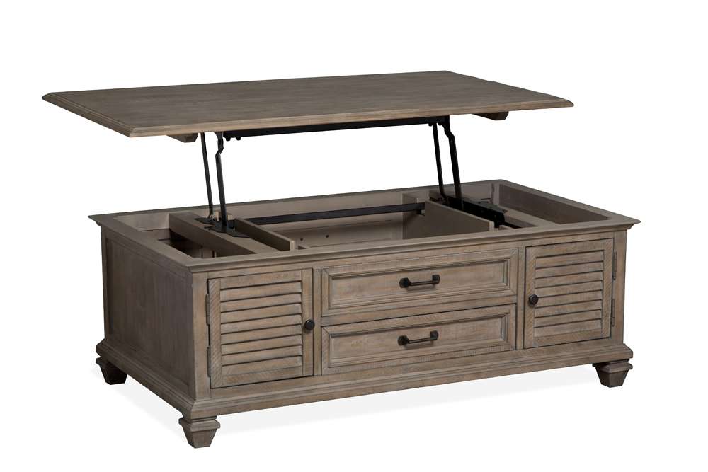 Magnussen - Lancaster Lift Top Storage Cocktail Table w/Casters - T4352-50 view 4