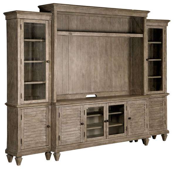 Magnussen - Lancaster Rustic Dovetail Grey Entertainment Wall - E4352 veiw 1