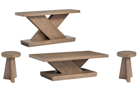 Magnussen - Lansbury Antique Wheat Rectangular Cocktail Table With 2 Accent End Table And Sofa Table - T5940-43KIT3 view 1