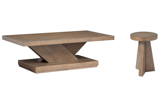 Magnussen - Lansbury Antique Wheat Rectangular Cocktail Table With Accent End Table - T5940-43KIT1 view 1