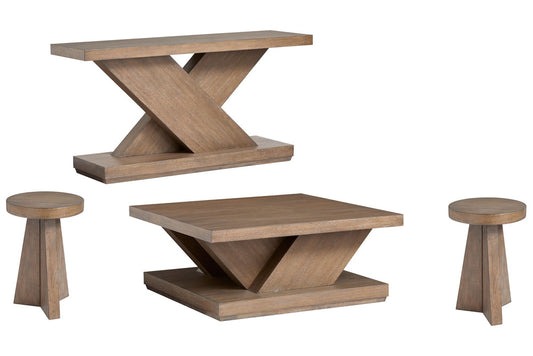 Magnussen - Lansbury Antique Wheat Square Cocktail Table With 2 Accent End Table And Sofa Table - T5940-41KIT3 view 1