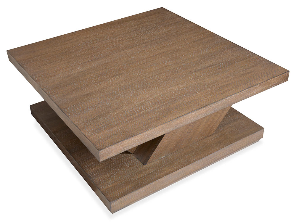 Magnussen - Lansbury Antique Wheat Square Cocktail Table With Casters - T5940-41 view 2