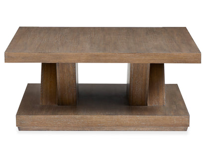 Magnussen - Lansbury Antique Wheat Square Cocktail Table With Casters - T5940-41 view 4