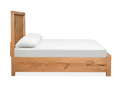 Magnussen - Laramie Honey Wheat California King Panel Bed With Open Nightstand - B6433-74-KIT7 view 4
