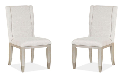 Magnussen - Lenox Acadia White Extendable Rectangular Dining Table With 4 Host Chairs And Server - D5490-20-KIT2 view 5