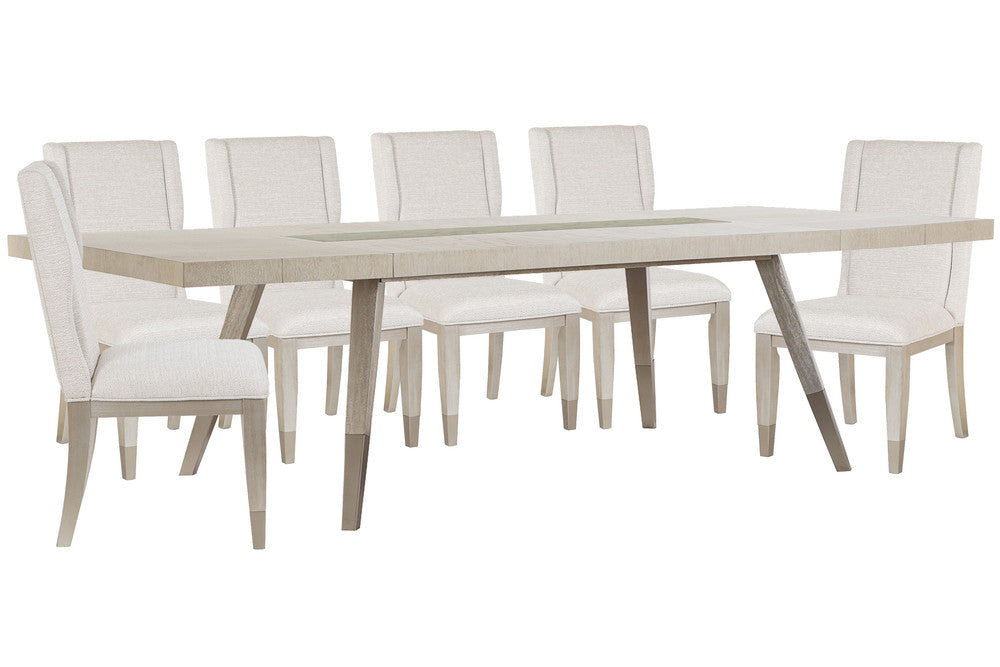 Magnussen - Lenox Acadia White Extendable Rectangular Dining Table With 6 Host Chairs - D5490-20-KIT4 view 1