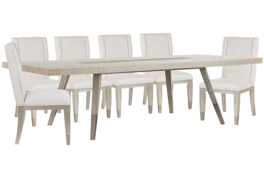 Magnussen - Lenox Acadia White Extendable Rectangular Dining Table With 6 Host Chairs - D5490-20-KIT4 view 1