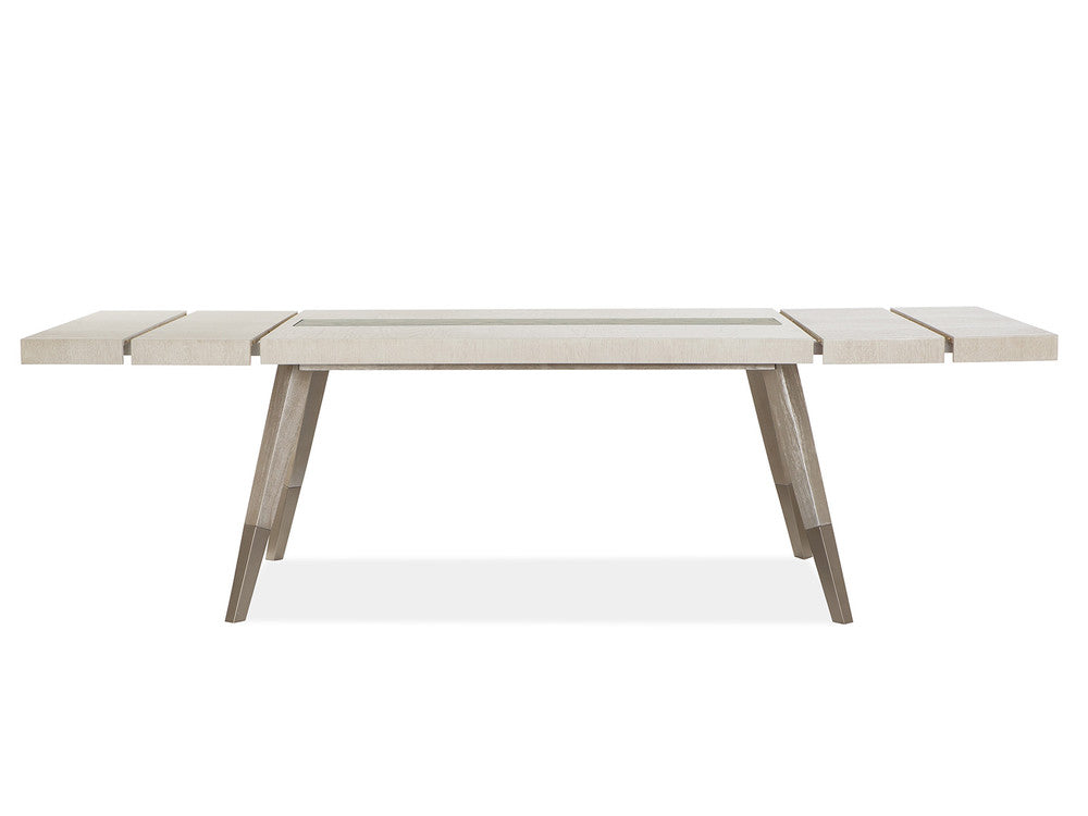 Magnussen - Lenox Acadia White Extendable Rectangular Dining Table With 6 Host Chairs Server And Display Cabinet - D5490-20-KIT6 view 8