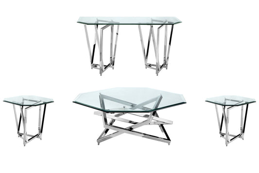 Magnussen - Lenox Square Acadia White Octagonal Cocktail Table With 2 End Table And Sofa Table - T3790-49KIT3 view 1