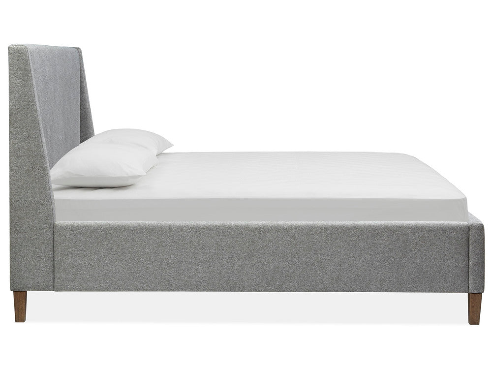 Magnussen - Lindon Belgian Wheat And Coffee Bean King Grey Upholstered Island Bed With 2 Open Nightstands - B5570-60G-KIT7 view 4