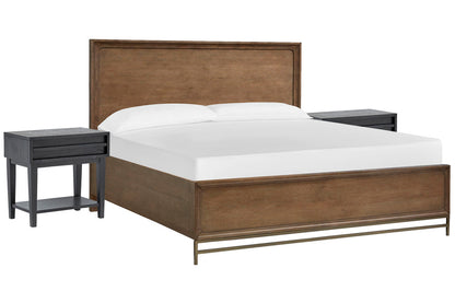 Magnussen - Lindon Belgian Wheat And Coffee Bean King Panel Bed With 2 Open Nightstands - B5570-64-KIT7 view 1